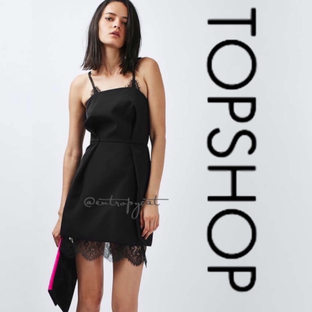 NWT TopShop Chain Link Little Black Dress